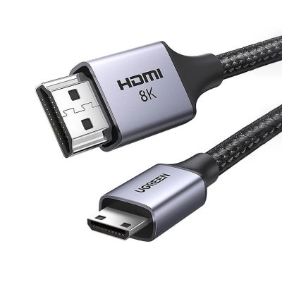 Ugreen HD163 15515 Mini-HDMI / HDMI 2.1 8K-Kabel 2 m – Grau