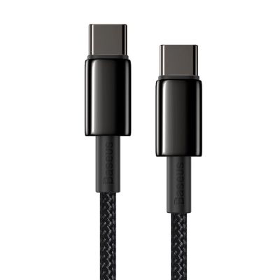 8. Baseus CATWJ-A01 USB-C – USB-C PD QC-Kabel 100 W 5 A 480 Mbit/s 2 m – Schwarz