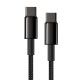 8. Baseus CATWJ-A01 USB-C – USB-C PD QC-Kabel 100 W 5 A 480 Mbit/s 2 m – Schwarz