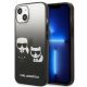 Karl Lagerfeld Gradient Ikonik Karl&Choupette Hülle für iPhone 13 mini - Schwarz