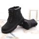 10. NEWS W EVE364A schwarze isolierte Wanderstiefel mit Reißverschluss