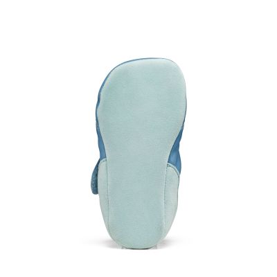 3. Affenzahn Crawly Shark Leder-Kriechschuhe (01257-30211)