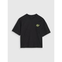 Damen-T-Shirt mit Aufdruck, regulär, Größe 4F 4FWSS25TTSHF1967-20S