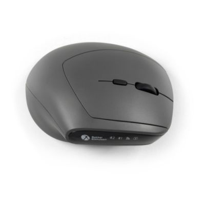 7. BakkerElkhuizen MidWay Maus für Büro, linke Seite, kabellos (RF), Bluetooth, USB Typ-C, optisch, 2400 DPI