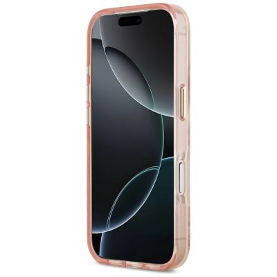 5. Guess Jungle Tonal Triangle MagSafe Hülle für iPhone 17 Pro Max – Pink