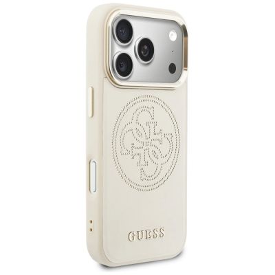 4. Guess Perforierte 4G MagSafe Hülle für iPhone 17 Pro Max – Beige