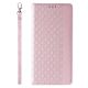 5. Magnetband-Hülle für Samsung Galaxy S23+ Flip Wallet Mini Lanyard Stand Pink