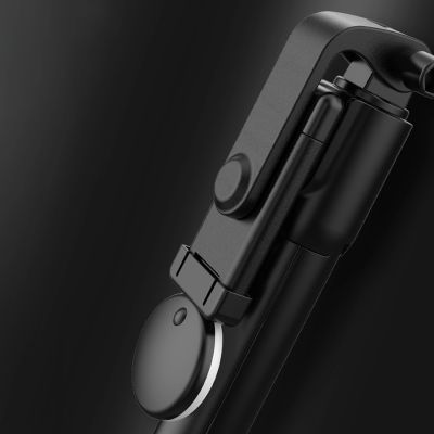 14. Selfie-Stick WR1YXS Teleskopstativ 0,71 m mit runder Lampe – Schwarz