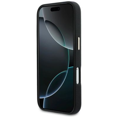 5. Guess FW Resin Logo Hülle für iPhone 17 Pro - Schwarz