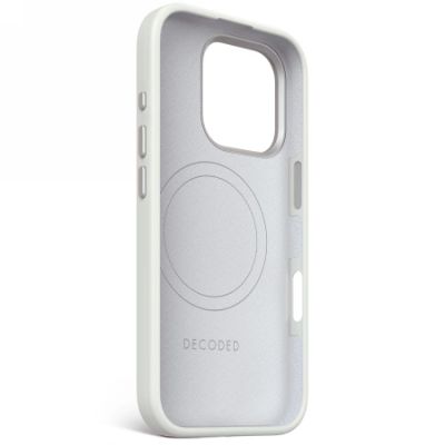 3. Decoded Antimicrobial Silicone Stacks Backcover Case mit MagSafe für iPhone 16 Pro – Grau
