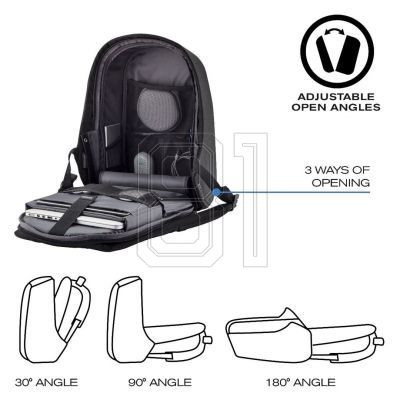 17. XD DESIGN ANTI-DIEBSTAHL-RUCKSACK BOBBY HERO KLEIN SCHWARZ P/N: P705.701