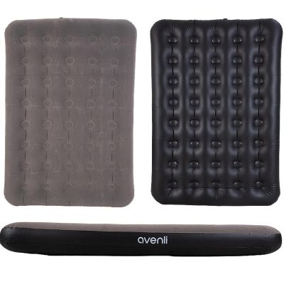 2. Beflockte Matratze für 2-Sitzer, Grau, 191 x 137 x 22 cm, 24639