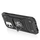 4. Wozinsky Ring Armor iPhone 14 Plus Hybrid-Schutzhülle + Magnethalterung Schwarz