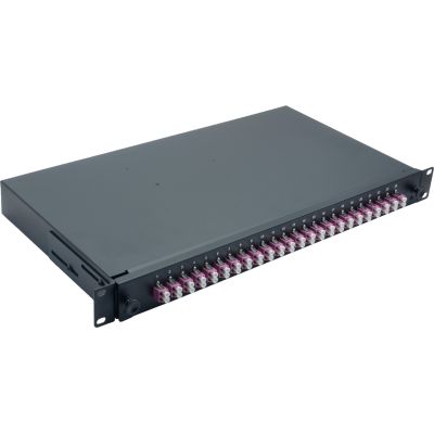 3. Helos Glasfaser-Spleißbox 19" 24 x LC Duplex OM4 anschlussfertig (375561)