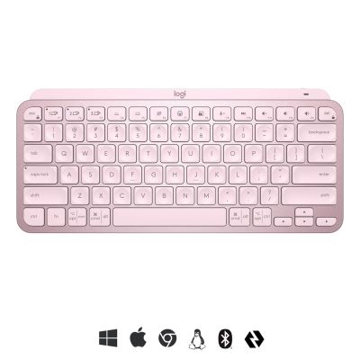 6. LOGITECH MX Keys Mini 920-010500 Pinke kabellose Tastatur