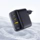 12. Baseus EnerFill FE22 70W Wandladegerät 2 x USB-C + USB-A - Schwarz