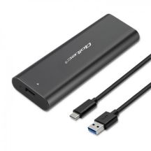 QOLTEC M.2 SATA SSD-Gehäuse | NGFF | USB Typ C