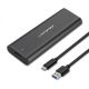 QOLTEC M.2 SATA SSD-Gehäuse | NGFF | USB Typ C