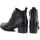 10. Schwarze, hochhackige Schnürstiefeletten aus Leder für Damen, Vinceza EN27-133107