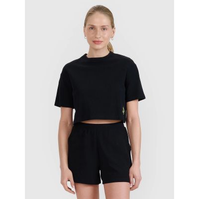 Crop-Top-T-Shirt für Damen 4F 4FWSS25TTSHF1977-20S
