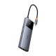 7. USB HUB 6in1 Baseus Metal Gleam Series II USB-A/USB-C/USB-C PD/HDMI/RJ45 - schwarz