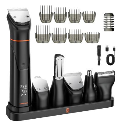 2. MAXGROOM JK-666 6-in-1 Trimmer für Bart, Haare, Körper, Nase und Ohren IPX6 - Schwarz