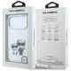 8. Karl Lagerfeld Smooth Karl & Choupette Bodies Sketch MagSafe Hülle für iPhone 18 Pro / 17 Pro – Beige