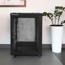 QOLTEC Rack-Schrank 19" | 15 HE | 600 x 855 x 600 mm | Perforierte Türen