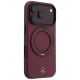 4. Mercedes Leather with Ring Stand MagSafe Hülle für iPhone 18 Pro / 17 Pro – burgunderrot