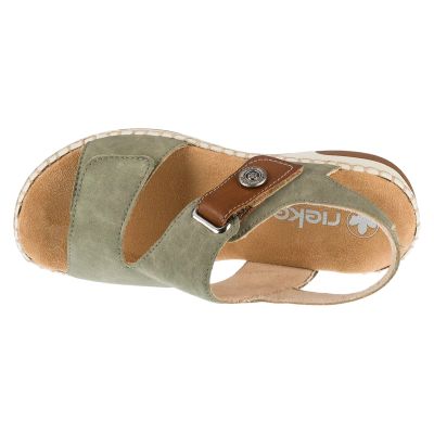 3. Rieker Sandalen 66280-52 Grün 37