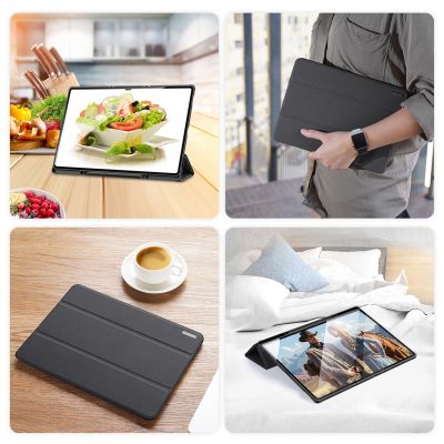 9. DUX DUCIS Domo faltbare Hülle für Tablet mit Smart Sleep Funktion Samsung Galaxy Tab S8/S9 Ultra Ständer schwarz