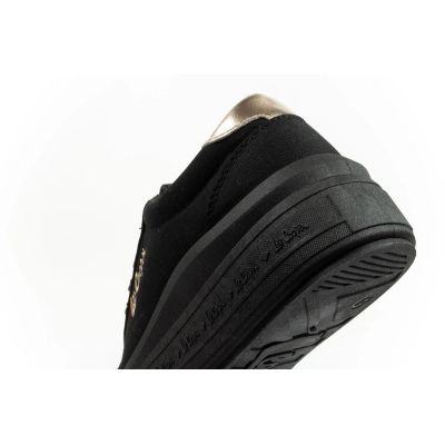 7. Lee Cooper Damen-Sportschuhe, modische Sneaker in Schwarz, bequem