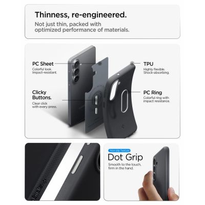 9. Spigen Nano Pop Mag MagSafe Hülle für Samsung Galaxy S26 - Schwarz
