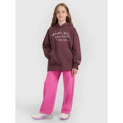 5. Oversized-Sweatshirt mit Kapuze, offen, für Mädchen, 4F 4FJRAW25TSWSF2429-51S