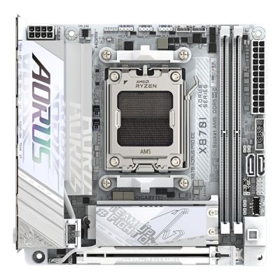 4. Gigabyte X870I AORUS PRO ICE Motherboard (X870, AM5, mITX, DDR5)