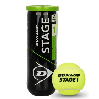 2. Dunlop Stage 1 Green 3 ST1-3 Tennisbälle