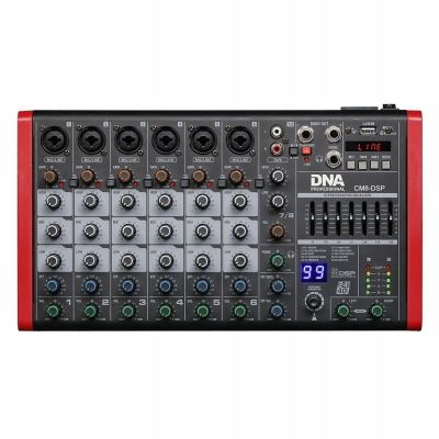 2. DNA CM8-DSP – Audiomixer, USB, MP3, Bluetooth, Phantomspeisung