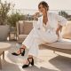 16. Sergio Leone W SK365A schwarze Riemchensandalen 