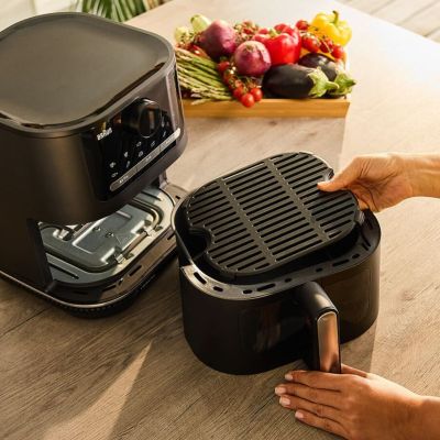4. Braun HF 5075 Einzel-Heißluftfritteuse, 2000 W, Schwarz/Grau