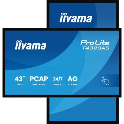 IIYAMA Monitor 108 cm (42,5") T4329AS-B1AG 16:9 M-Touch 2x HDMI + USB-C