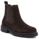 5. Damen-Ankle-Boots aus Leder, Wildleder, Schokoladenbraun, Sergio Leone BT-01-S