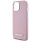 6. Karl Lagerfeld FW Metal Plate MagSafe iPhone 15 Hülle - Rosa