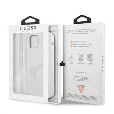 8. Guess GUHCP12LLSVSCR iPhone 12 Pro Max 6,7" Creme/Creme Hardcase Script Vintage