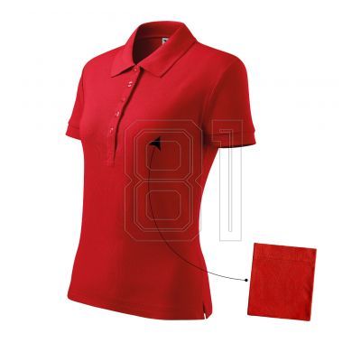 Malfini Cotton W MLI-21307 rotes Poloshirt