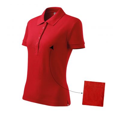 Malfini Cotton W MLI-21307 rotes Poloshirt