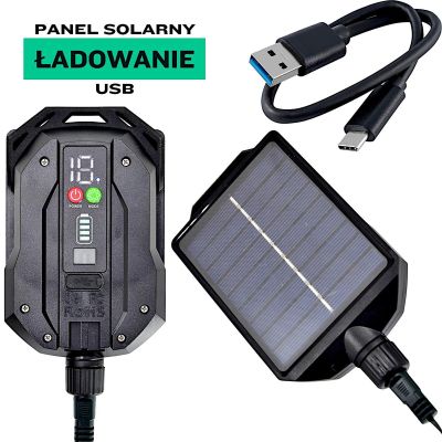 3. Solar-Lichterkette mit 240 LEDs und 13 Funktionen, weiß