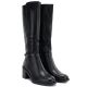 4. Sergio Leone KZ-14 schwarze gefütterte Stiefel mit hohem Absatz