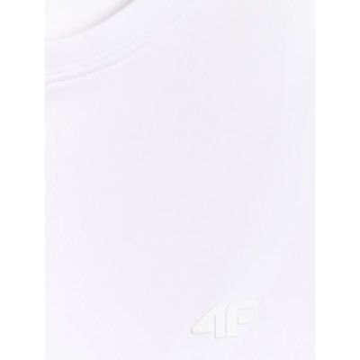 4. Schmal geschnittenes T-Shirt aus der 4F Damen-Basic-Kollektion 4FWMM00TTSHF3306-10S