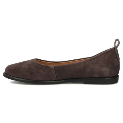 3. Damen-Ballerinas aus Wildleder, braun, DP7741