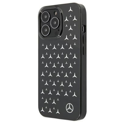 2. Mercedes Silver Stars Pattern Case für iPhone 13 Pro / iPhone 13 - Schwarz
